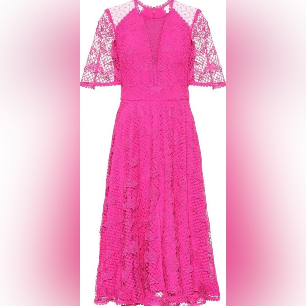 Temperley London Pink midi dress size 4